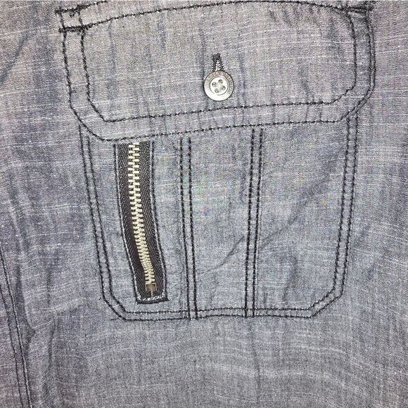 Rock & Republic Short Sleeve Blouse Large (BL11) - Picture 7 of 8